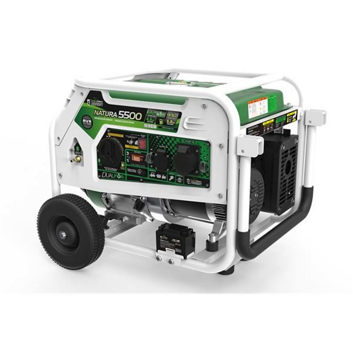 Generador con regulación electrónica del voltaje Natura 5500W Doble Combustible Genergy
