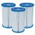 Pack de tres cartuchos de filtro de repuesto para bomba fácil de limpiar Tri Pack 29003 Intex