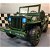 Jeep eléctrico infantil de 24 voltios con mando a distancia color verde militar Willys Cars4Kids