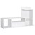 Mueble para televisión con estante y cajón fabricado con tablero de partículas color blanco HomCom