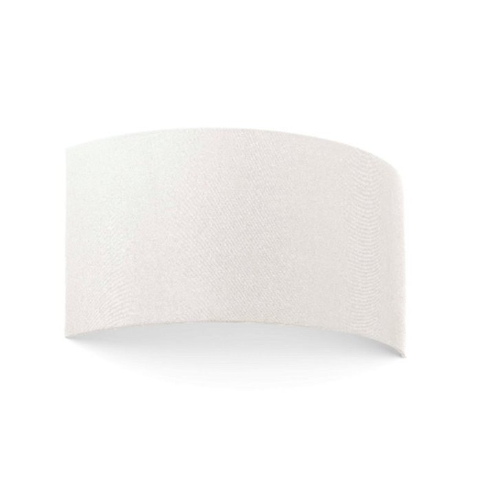 Aplique horizontal de forma redonda fabricado en metal y tela con acabado beige Cotton Faro