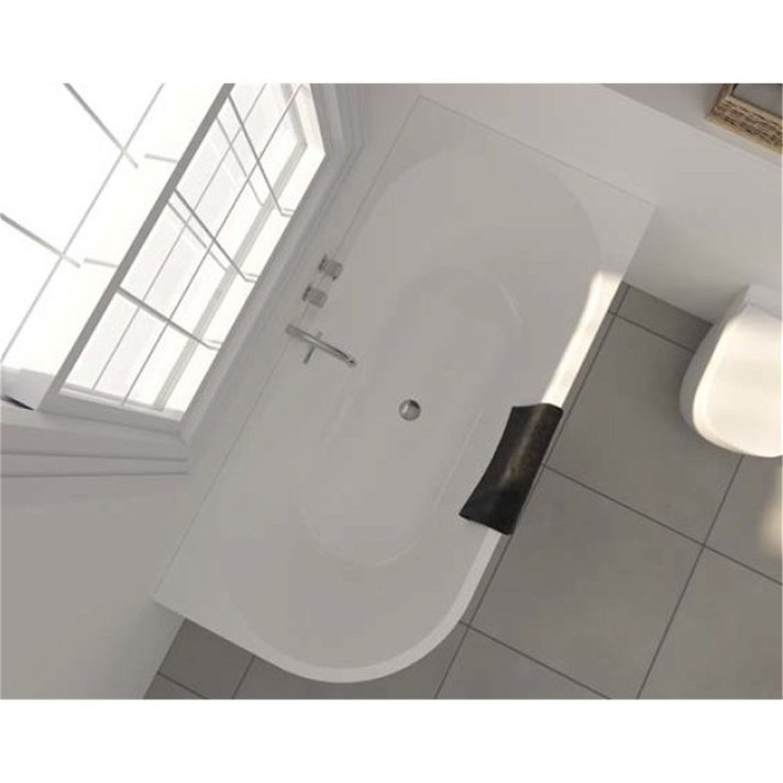 Banheira de pé em parede fabricada em acrílico com torneira opcional de cor selecionável Taris RL B10
