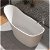 Vasca da bagno freestanding 74x172 cm con capacità da 280 L con finitura in diversi colori Sokka SolidSurface b10