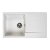 Lava-louças de cozinha de 1 cuba com acabamento de cor branco puro Amsterdam 10 Reginox