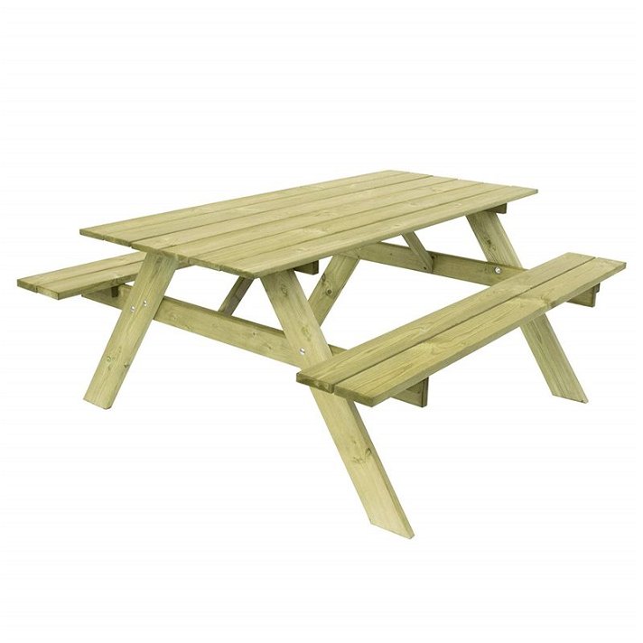 Gardiun Essential wooden picnic table for 6 people