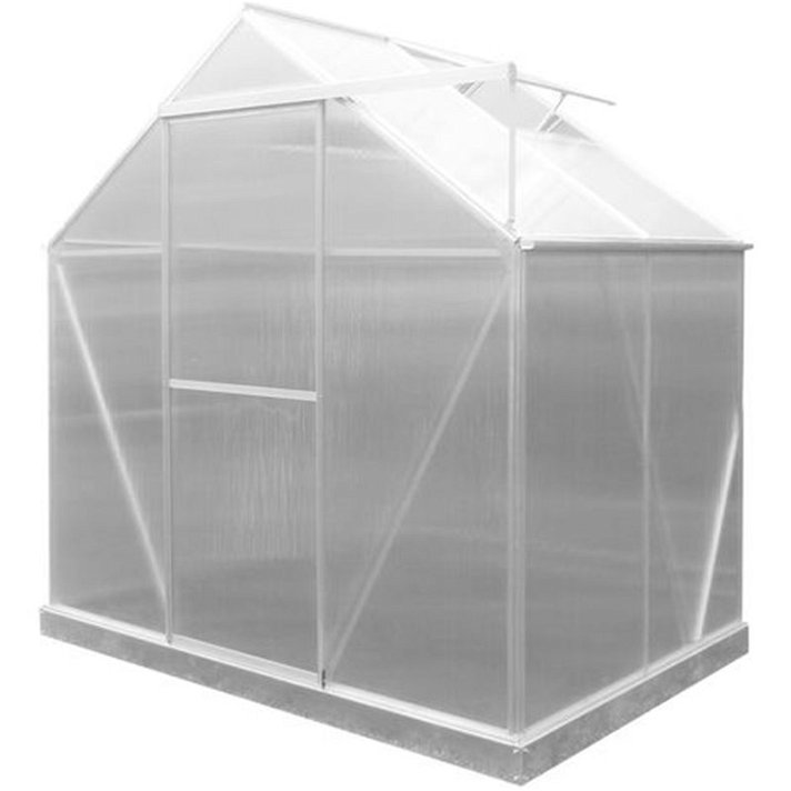 Invernadero de jardín de 193 cm de aluminio con paneles de policarbonato Lunada 2 Módulos Gardiun