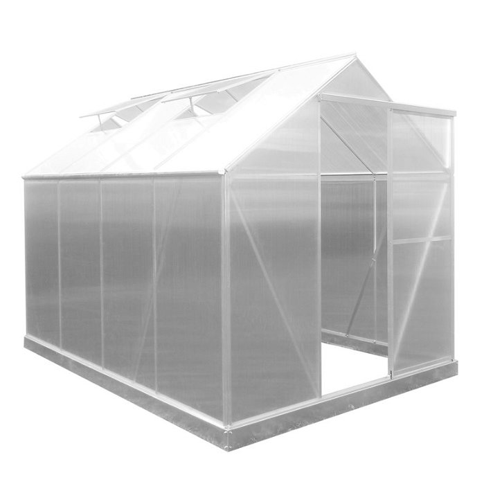 Serre pour jardin de 4,82 m2 en aluminium et panneaux en polycarbonate Lunada 4 Modules Gardiun