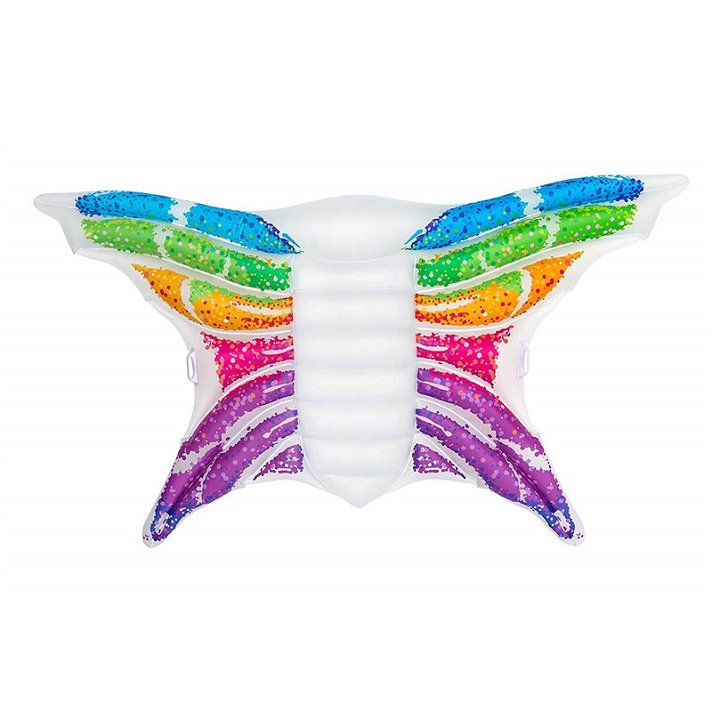 Flotador alas de mariposa arcoíris Bestway