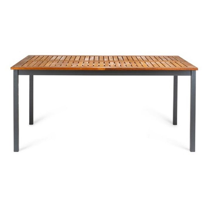Table en bois d'eucalyptus et en aluminium Blackbird Chillvert