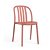 Set di sedie impilabili fabbricate con protezione UV e colore terracotta Sue Resol