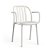 Lot de chaises avec accoudoirs et protection UV fabriquées en polypropylène de couleur blanche Sue Resol