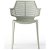 Lot de chaises avec accoudoirs et protection UV de couleur gris-vert Ikona Resol