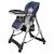 Chaise haute pour bébé Deluxe avec hauteur réglable bleu foncé