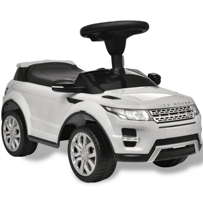 Coche de juguete blanco con música modelo Land Rover 348 Vida XL