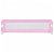 Corrimão de segurança infantil em poliester rosa 120x42 cm Vida XL