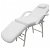 Table de massage soins esthétiques inclinable en acier et en bois recouvert de similicuir Vida XL