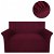 Funda elástica acanalada para sofá en color borgoña 190x130 Vida XL