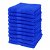 Pack de toallas de cortesía fabricadas en algodón 50x30 cm color azul klein Vida XL