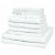 Conjunto de toalhas de algodão 12 peças 500 gsm Vida XL branco
