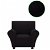 Funda ajustable negra para sofá 120x130 Vida XL