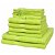 Juego de toallas 12 piezas algodón 500 gsm verde manzana Vida XL