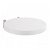 Tapa de inodoro de diseño circular de duroplast en acabado color blanco WCA Unisan