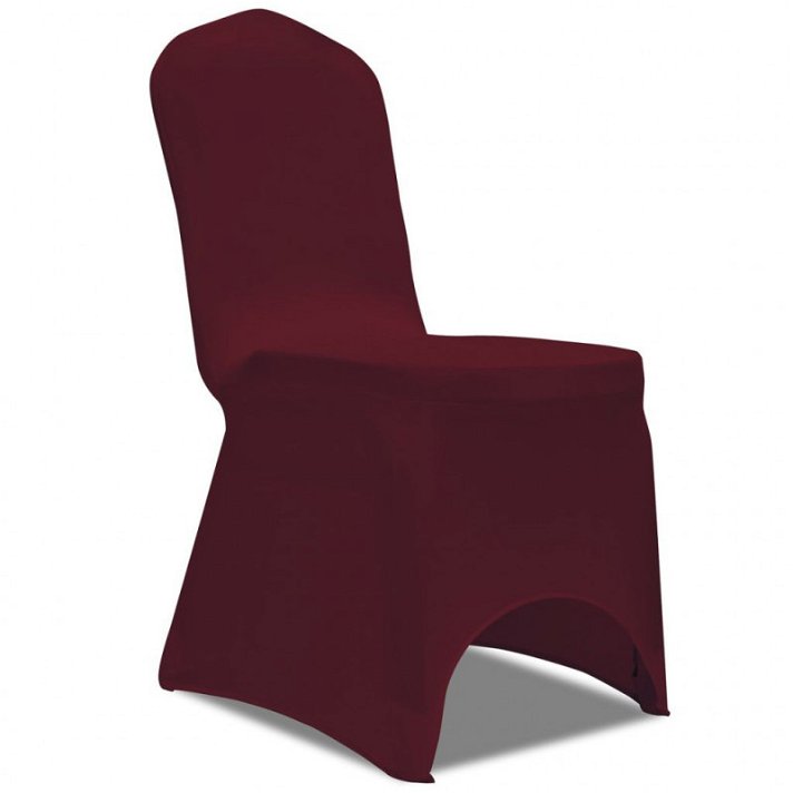 Funda elástica para sillas color burdeos Vida XL