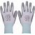 Pack de 24 guantes de trabajo hechos de nailon con cubierta poliuretano de talla 8/M color blanco y gris Vida XL