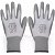 Lot de 24 gants de travail en nylon avec revêtement en polyuréthane taille 9/L blanc et gris VidaXL