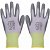 Pack de 24 guantes de trabajo hechos de nailon con cubierta poliuretano de talla 10/XL color blanco y gris Vida XL