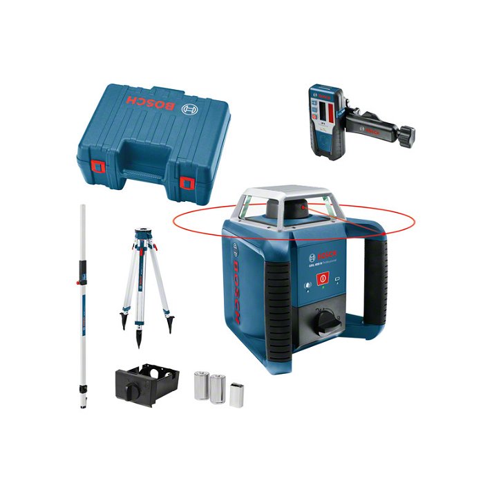 Pack de nivel láser giratorio de 0,08 mm/m de precisión GRL 400 H Professional Bosch