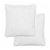 Set de 2 almohadas de 80 cm en forma cuadrada con funda de microfibra y en color blanco Vida XL