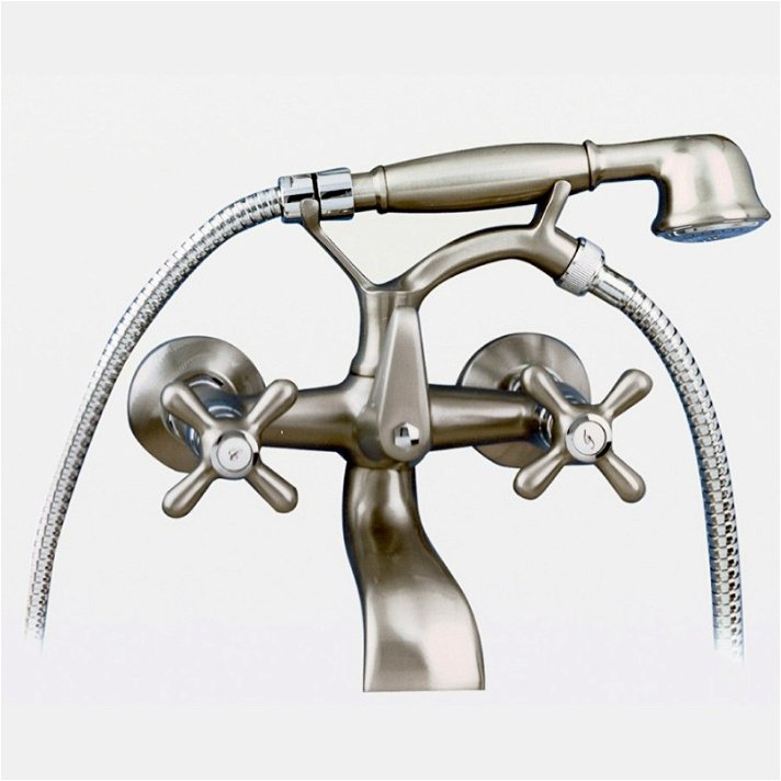 Baño Lux níquel con accesorios ducha PINTA