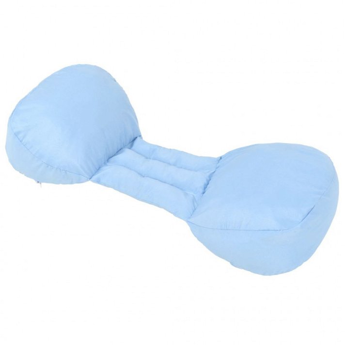 Almohada de embarazo con forma de alas 76x42x16 azul Vida XL
