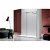 Box doccia angolare per porte scorrevoli in vetro temperato e acciaio inox LM102 Kassandra