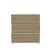 Mueble zapatero de tres compartimientos elaborado en madera aglomerada color roble zafiro y blanco Forme