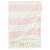 Manta de algodón a rayas rosa viejo y blanco con borlas de una y dos plazas Vida XL