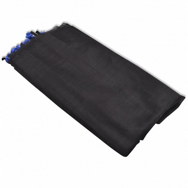 Red de seguridad para cama elástica redonda 3.66m polietileno impermeable negro Vida XL