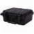 Caja de herramientas tipo maletín con espuma protectora 27x24,6x12,4 cm de plástico ABS negro