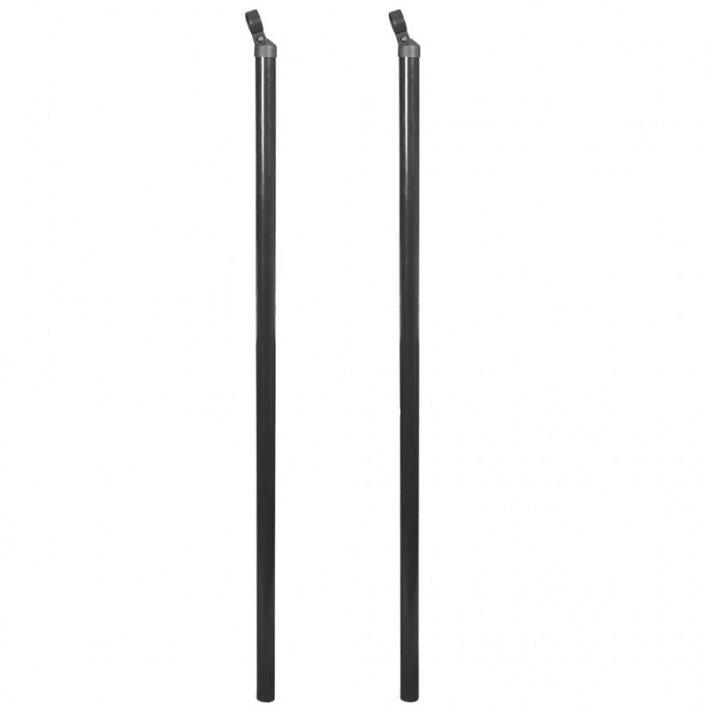 Pack de postes puntales de refuerzo 150 cm con un acabado en color gris RAL 7016 Vida XL