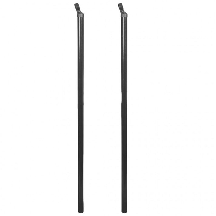 Pack de postes puntales de refuerzo 170 cm con un acabado en color gris RAL 7016 Vida XL