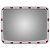 Espejo convexo rectangular para tráfico 80x60cm marco con reflectores plástico PC Vida XL