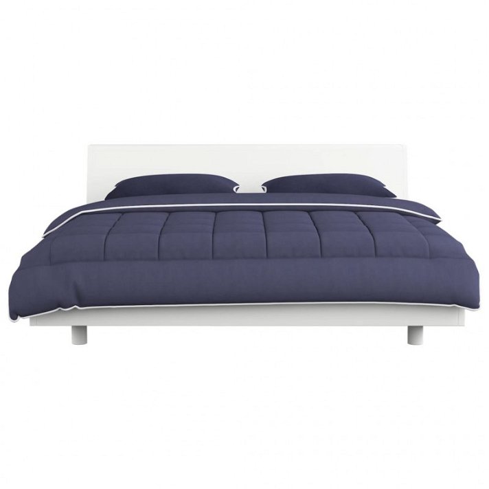 Juego de edredón y dos almohadas para cama King Size de 200x220 color gris antracita Vida XL