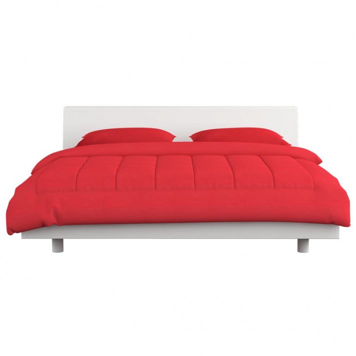 Juego de edredón y dos almohadas para cama King Size de 200x220 cm color burdeos Vida XL
