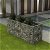 Jardinera rectangular de gaviones hecha de acero galvanizado plateado 90x100x270 cm Vida XL