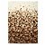 Alfombra de almazuela con diseños hexagonales de cuero peludo marrón/blanco 120x170cm Vida XL