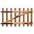 Puerta para valla fabricada en madera impregnada color marrón impregnado de 100x60 cm Vida XL