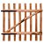 Puerta para valla de 100x100 cm fabricada en madera de avellano marrón impregnada Vida XL