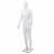 Manichino uomo completo base vetro bianco lucido 185cm Vida XL