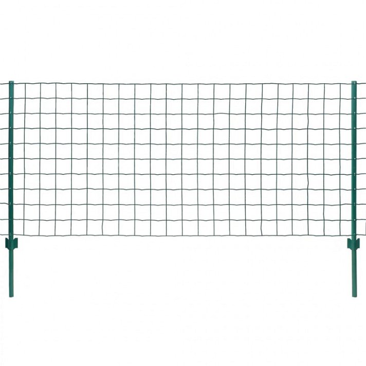Euro clôture en acier de couleur verte de 2000x100 cm et maille de 76x63 mm VidaXL